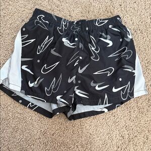 Nike Monochrome Swoosh Pattern Shorts
